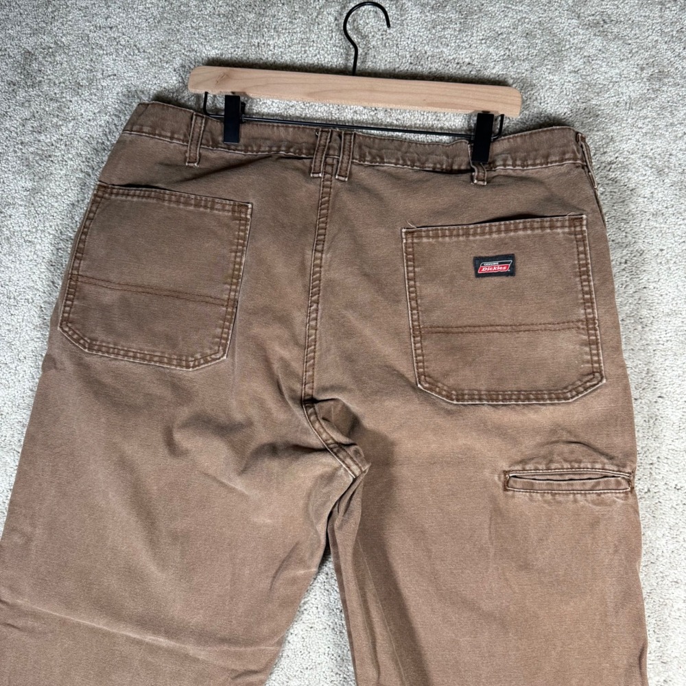 Dickies Men's 40x32 Brown Duck Canvas Carpenter Work Pants Utility